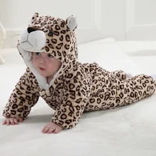 Милая Детская форма леопарда фотография новая одежда Комбинезоны
