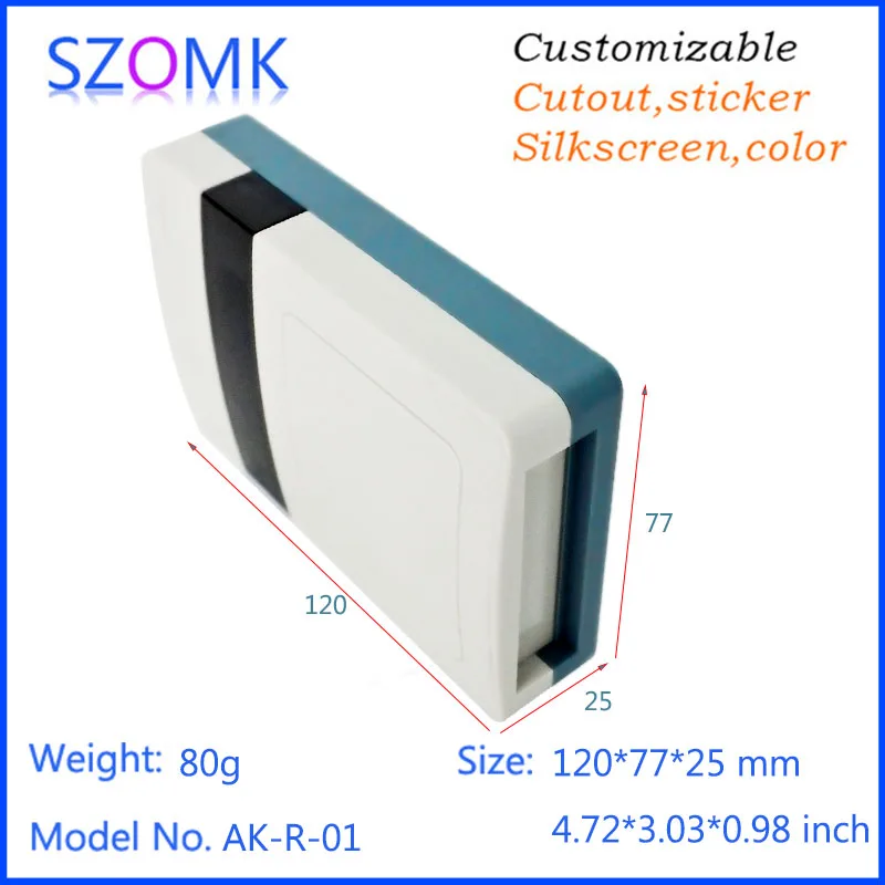 

small plastic enclosure box instrument enclosure (10 pcs) 120*77*25mm abs plastic enclosure housing smart box IC card reader