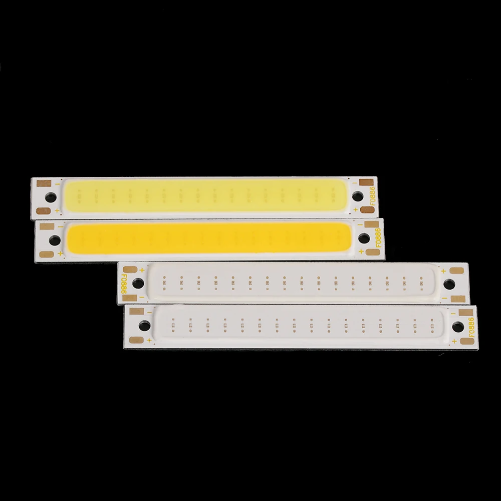1 шт. Прямоугольник 60x8 мм 1 Вт COB полоса СВЕТОДИОДНЫЙ светильник источник бар лампа DIY Автомобиль работа велосипед супер яркий автомобиль интерьерные огни