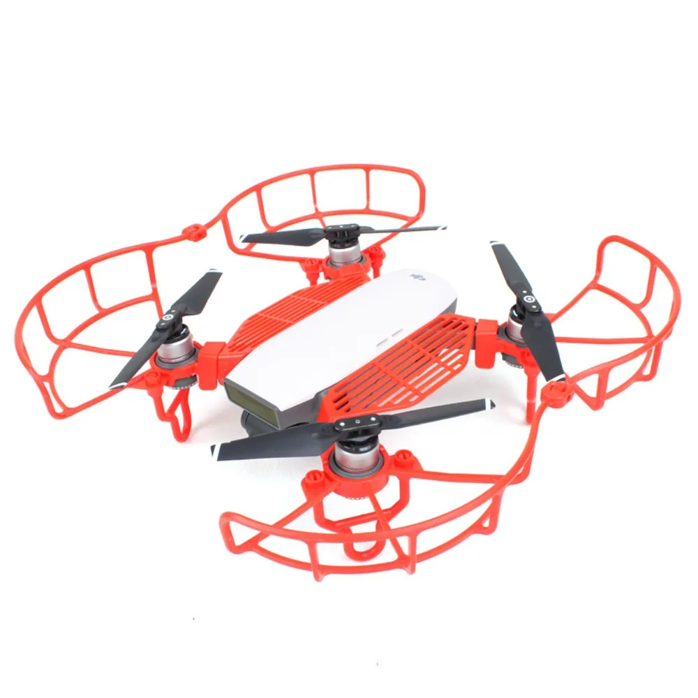 Полный набор RC DJI Spark Drone предотвращения столкновений Наборы для ухода за кожей бампер Пропеллеры гуаровая + Увеличение высота штатива Шасси