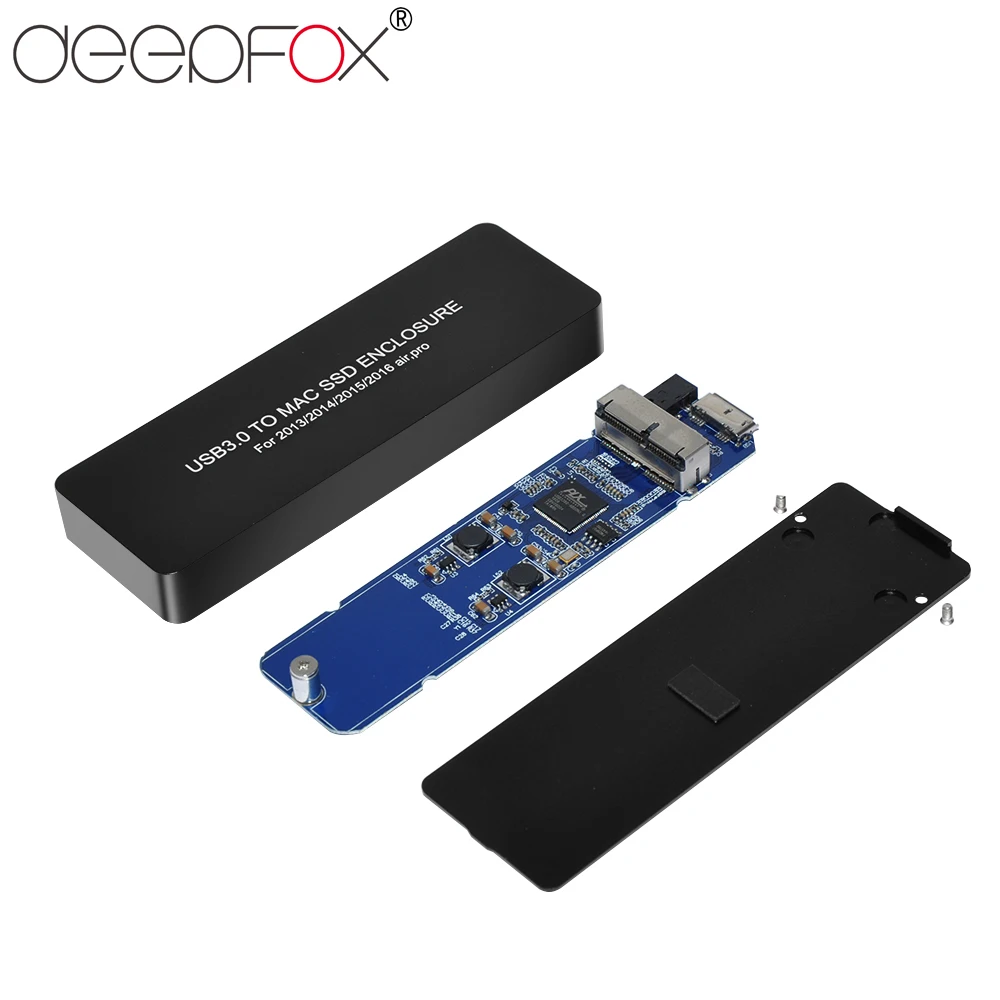 

DeepFox SSD External Enclosure Case Caddy USB 3.0 Adapter For Apple MacBook Air Pro 2013 To 2016 A1466 A1465 A1398 A1502