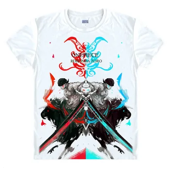 

One Piece T-Shirt Roronoa Zoro T Shirt Mihawk Prentice Strawhat Legion Swordsman Anime Summer Tshirt Unisex Cool short tee
