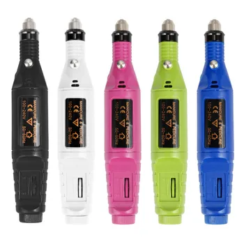 

1 Set 6 bit Electric Drill Professional Electric Manicure Machine Nail Drill Pen Pedicure File Nail Shape Nail Art Tool Foot Car