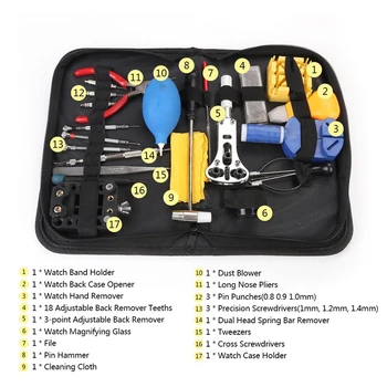

22Pcs Watch Repair Tools Watch Opener Remover Spring Bar Repair Screwdriver Clock Watch Tool Kit Watchmaker Tools Parts
