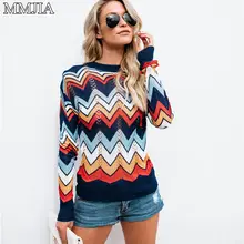 MuMuJia Colorful Patchwork Hollow Out Sweater Women's Pullovers 2018 Autumn Winter Harajuku Sweaters Mujer Jumpers Knitwear Tops MuMuJia Colorful Patchwork Hollow Out Sweater Women's Pullovers 2018 Autumn Winter Harajuku Sweaters Mujer Jumpers Knitwear Tops