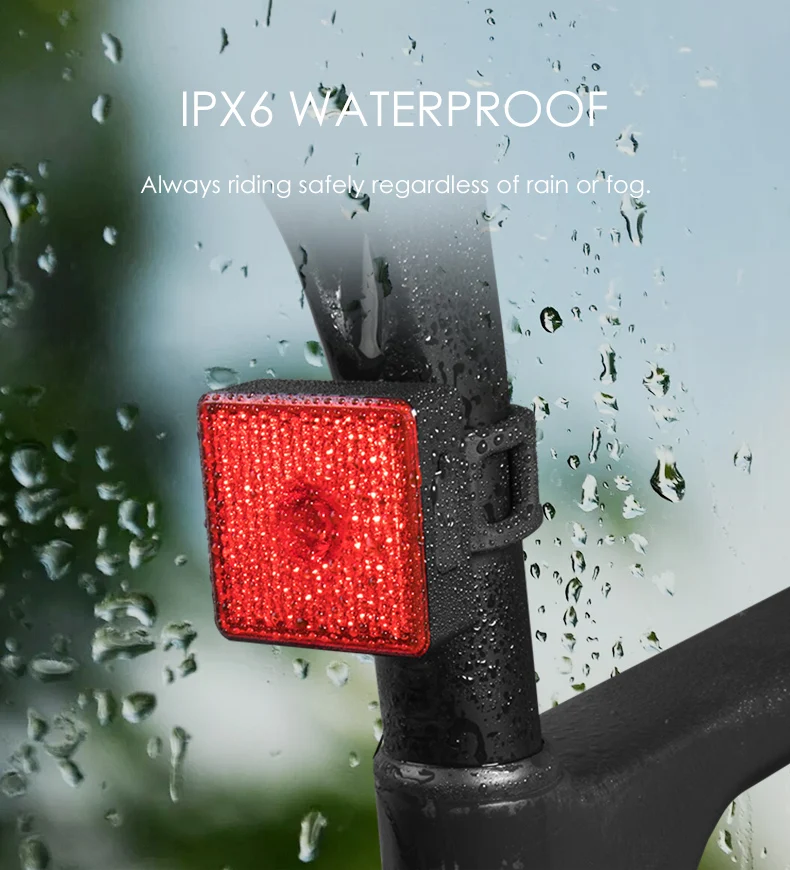 Flash Deal Gaciron Smart Tail light 40 Lumen Bike Warning Lamp Bicycle Rear Light LED Rechargeable Waterproof Hangable for Riding Running 7