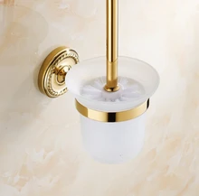 Neuheiten High-end-Wand Messing Wc-reinigungsbürste Antike Messing Wc-bürstenhalter bad-accessoires