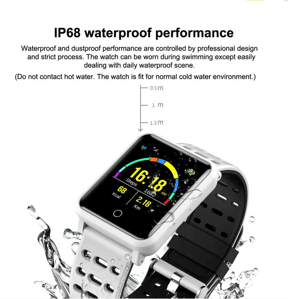 Modoson смарт-браслет N88 Водонепроницаемый Фитнес трекер часы напульсник smartband для huawei samsung Xiaomi Apple iphone 8 X XS MAX XR