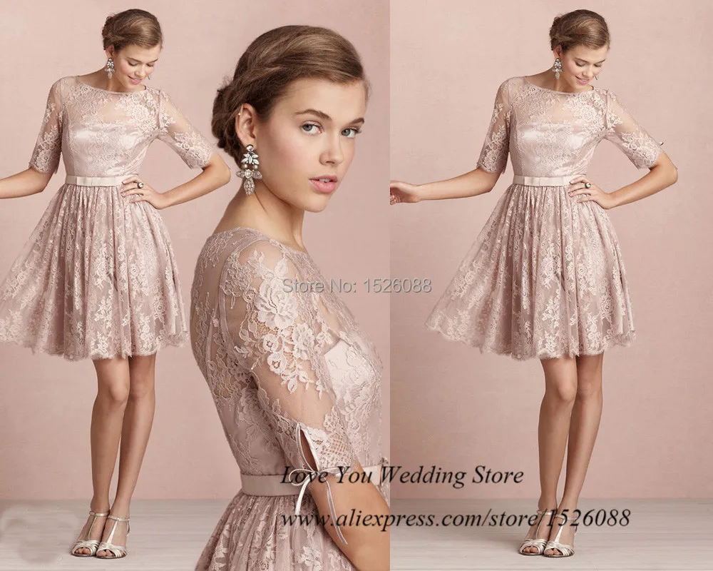 rosa champanhe vestido