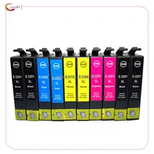 Cartucho de tinta compatível para epson 220xl 220 (10 pacote) compatível com XP-320 XP-420 XP-424 WF-2630 WF-2650 WF-2660