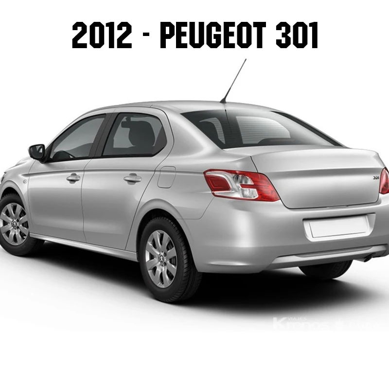 Fit For Peugeot 301 2012 2015 2016 2017 Chrome Rear Trunk Tailgate