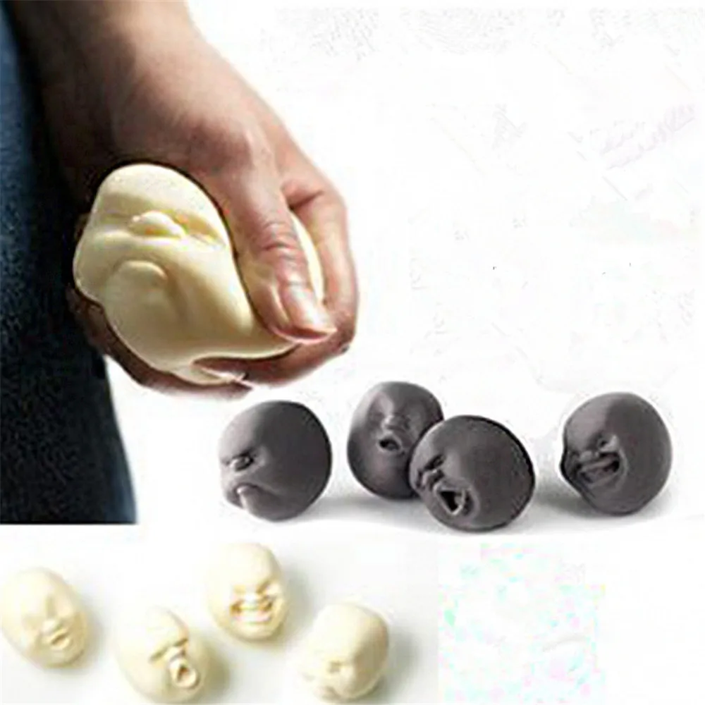 

Human Emotion Face Vent Ball Toys Squishy Face Human Funny Ball Relieve Vent Wreak Anti-Stress Ball Toy Gift For Kids Adult