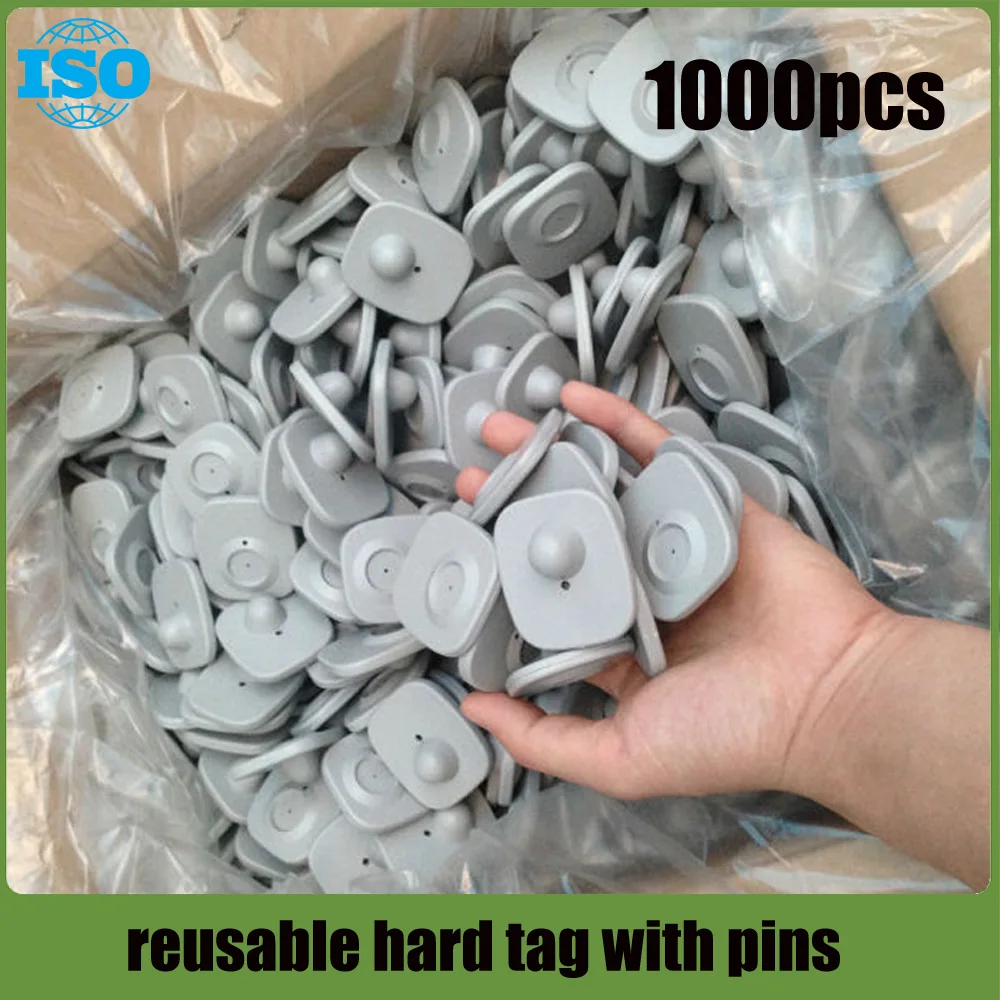 

RF8.2Mhz Retail anti theft tag durable eas hard tag with pins 1000 piece for eas security system