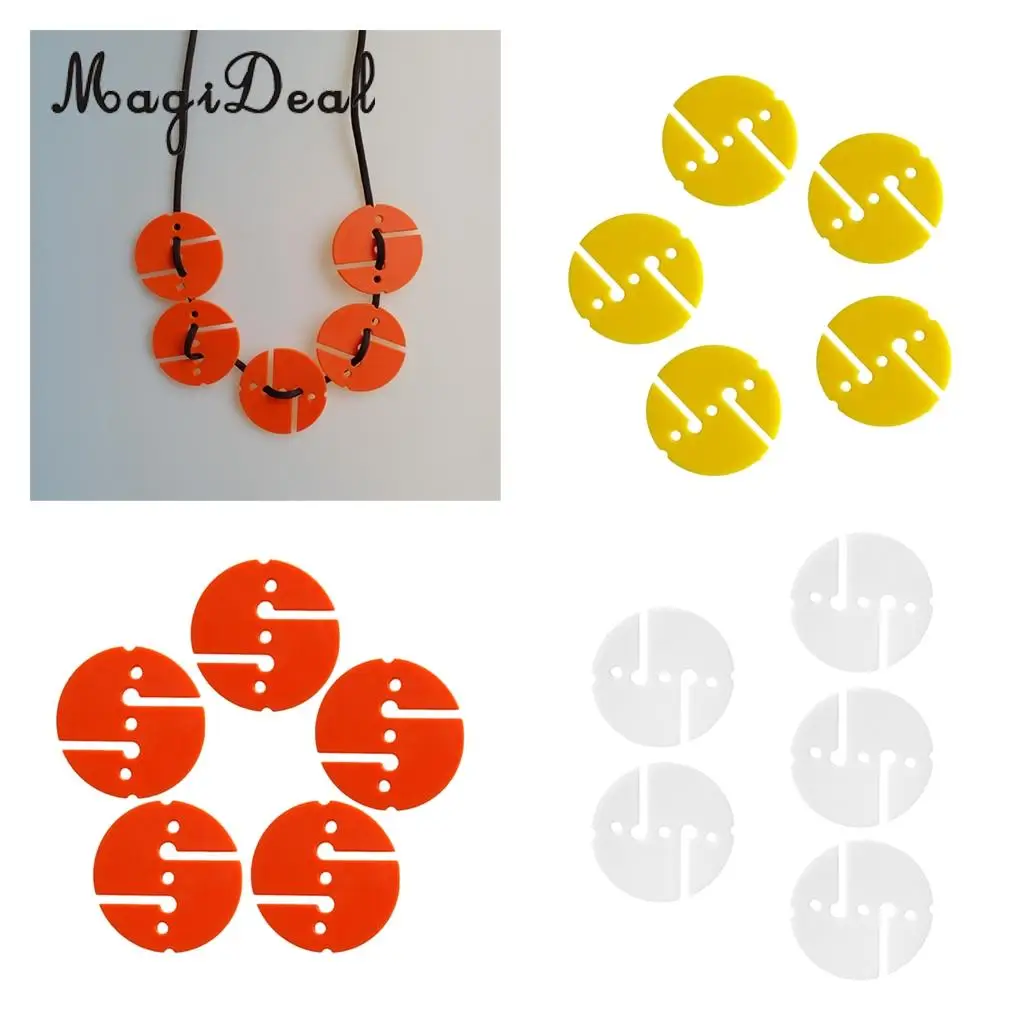 MagiDeal 5 Pieces Round Dive Line Arrow Marker for Scuba Cave and Wreck Diving Orange/Yellow/White