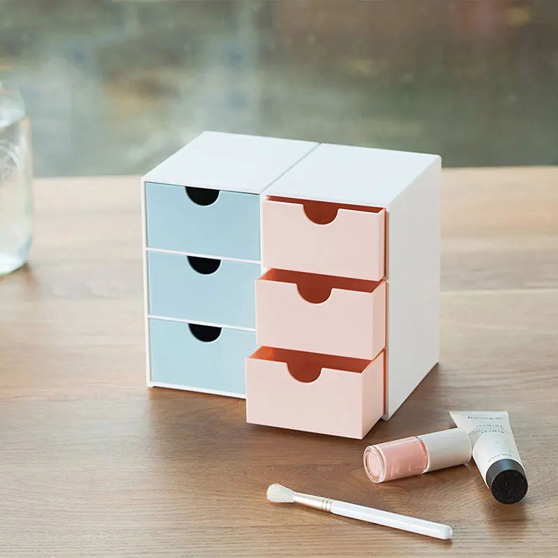  Creative Plastic Storage Drawer Organizer Home Desktop Decoration Office Cosmetics Medicine Headset