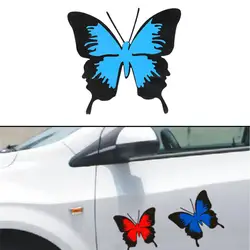 Бабочка наклейки для авто для автомобильного стайлинга светоотражающий покрытия отличительные знаки переднего бампера царапин двери