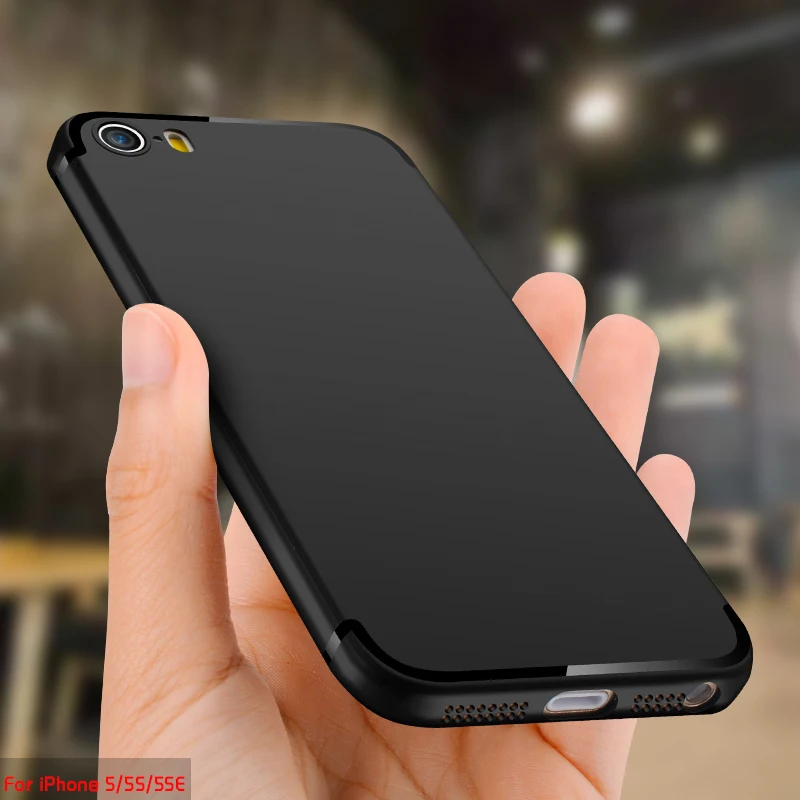 CHYI Роскошный чехол для iphone 5S 5 SE случаях Мягкие силиконовые ультра тонкий ТПУ