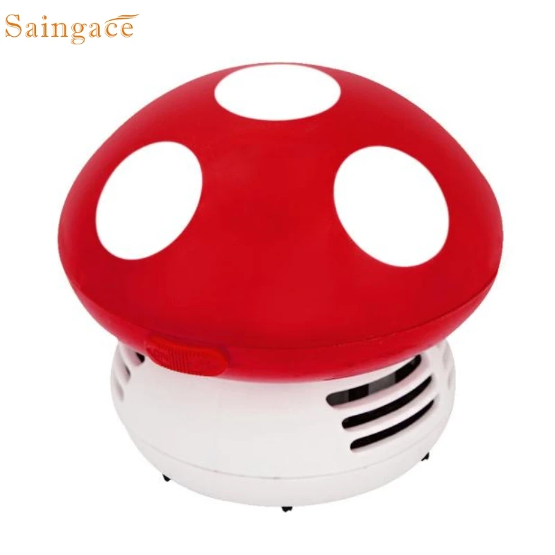 

Saingace Home Cute Mini Mushroom Corner Desk Table Dust Vacuum Cleaner Sweeper 1 Piece