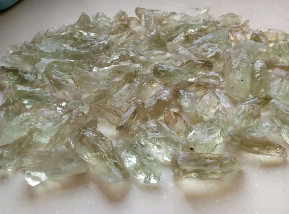 

1/4LB ROUGH AMETHYST PRASIOLITE GREEN NATURAL GEMSTONE 575CARATS