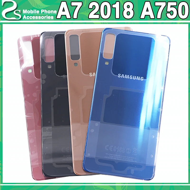 

10pcs New A750 Battery Cover For Samsung Galaxy A7 2018 A750F SM-A750 Rear Back Door Housing Glass Cover Replacement Parts