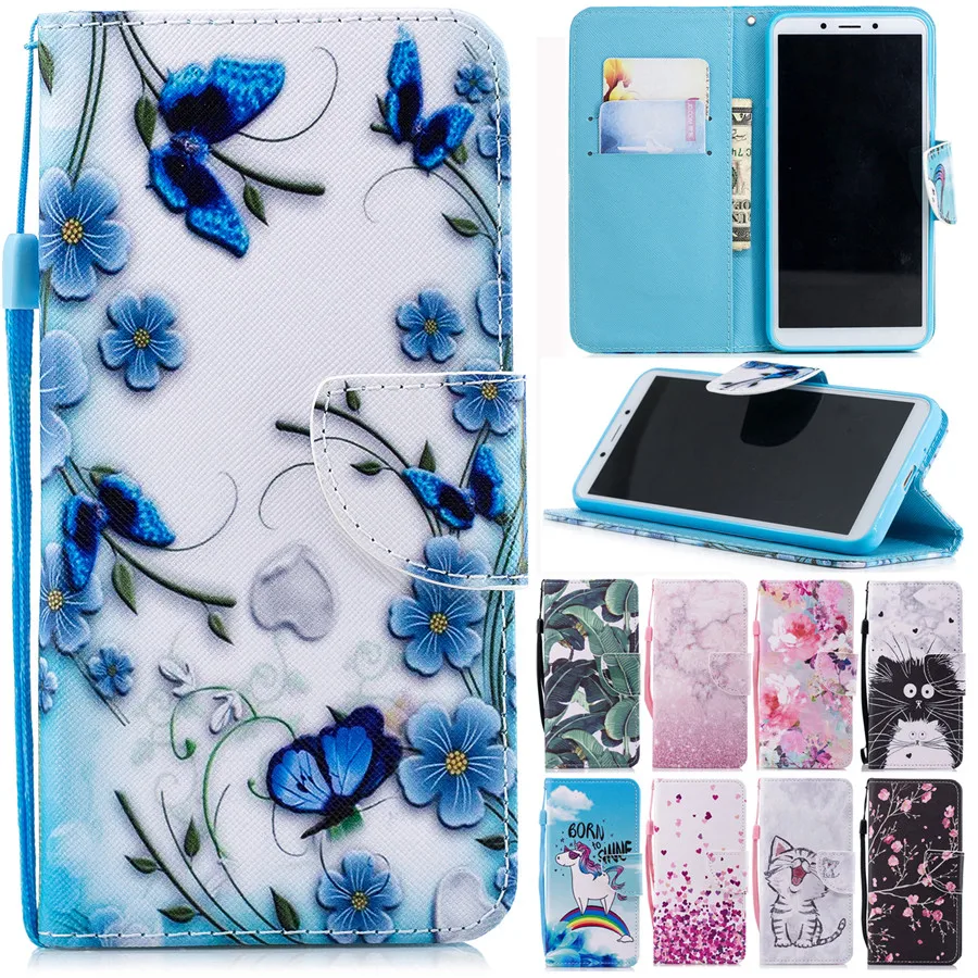 

Redmi 6A Leather Case on for Xiaomi Redmi 6A Cover sFor Coque Xiaomi Redmi6A Covers Soft Wallet Flip Stand Phone Cases Strap