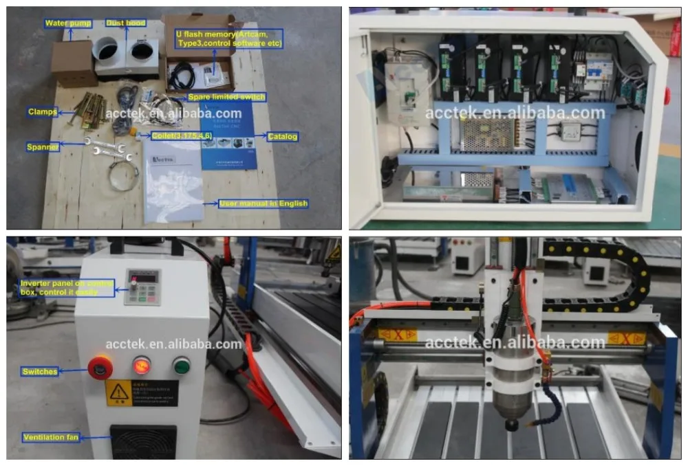 Станок с ЧПУ для алюминиевого чугунный корпус ACCTEK AKG6090