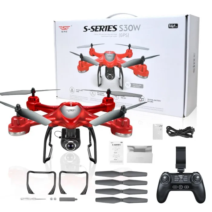 Daddy program blæse hul S-SERIES S30W Double GPS Dynamic Follow WIFI FPV With 720P Wide Angle  Camera RC Drone Quadcopter Racing VS MJX Bugs6 - AliExpress