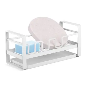 

Kitchen Sponge Holder Sink Shelf Dishwashing Sponge drain rack Sponge Drain Rack Holder Kitchen Storage Basket for Kitchen and B