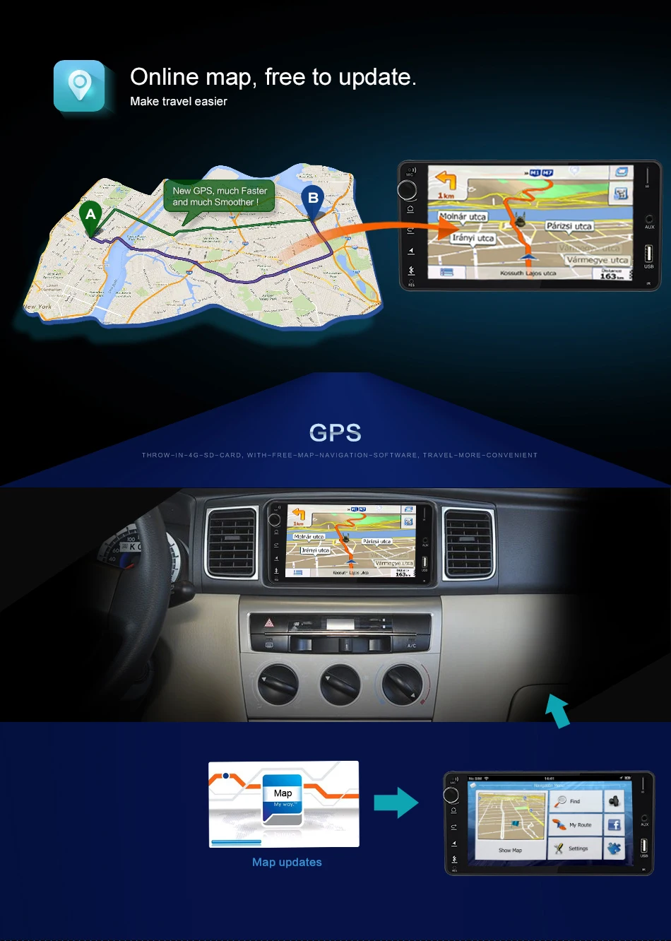 Top 2 Din Android 8.1 Car DVD GPS For Toyota Hilux Yaris Vios Camry Corolla Rav4 Prado 2003 2004 2005 2006 2007 2008 1G RAM 13