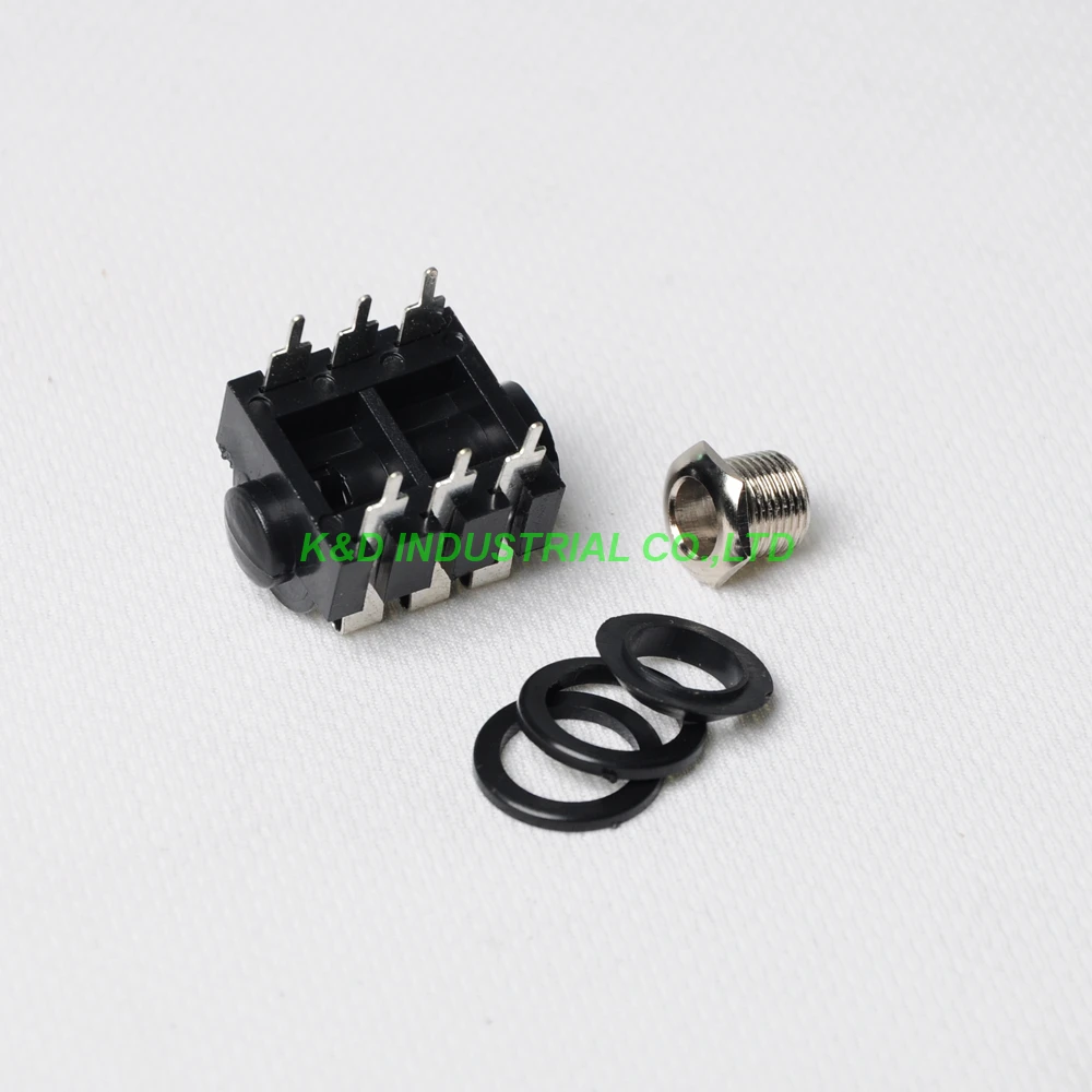 10pc 1 4 Cliff 6 35 Phone Jack 6pin PCB Headphone Audio Tube Amp Guitar Mono