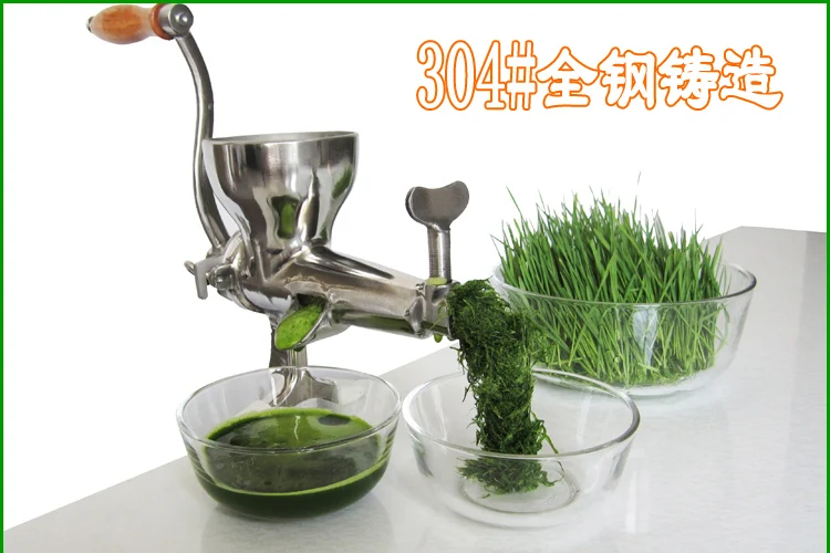 Hand wheat Grass Juicer,Stainless Steel manual Auger Slow Juice Ideal for Fruit,vegetables ...