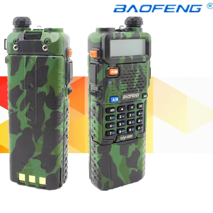 1 шт. BAOFENG UV-5R 136-174/400-520 МГц двухдиапазонный com 3800 мАч литиево-ионный аккумулятор Baofeng uv5r - Цвет: ArmyGreen