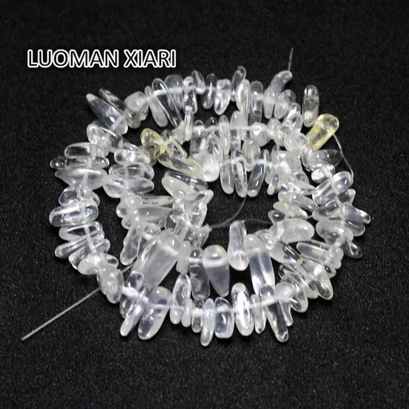 Wholesale 10-15 mm Stick Shape Quartz Natural Stone Beads Materials Gems Loose Strand 15&quot For DIY Jewelry Making | Украшения и