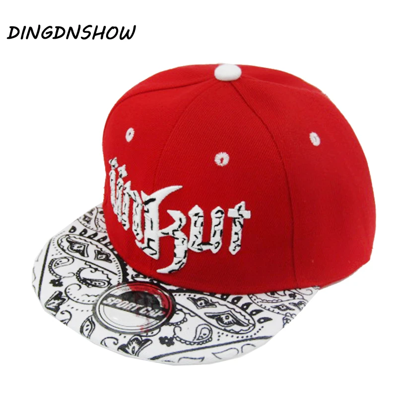 [DINGDNSHOW] 2019 جديد قبعة بيسبول Snapbacks قبعة الأطفال الاكريليك قبعة بتصميم هيب هوب خطابات UNKUT سقف مسطح لصبي و فتاة