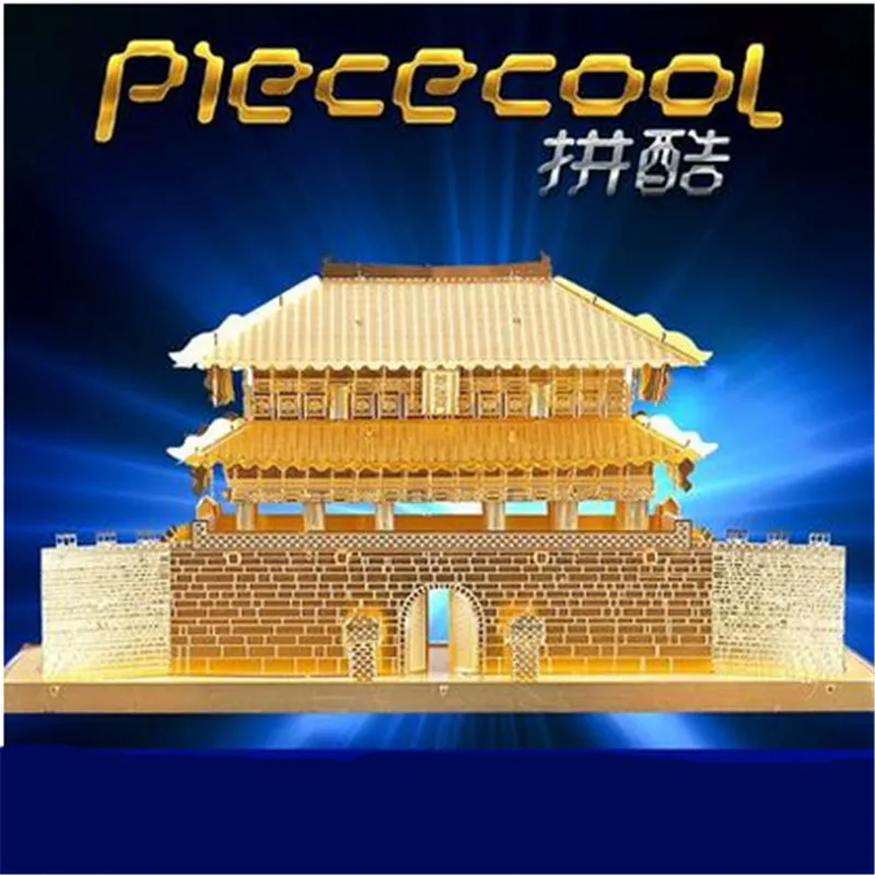 

Piececool Sungnyemun P019G Metal Models, Educational Toy DIY 3D Puzzle, Puzzle 3D Metal Models Brinquedos, Toys For Children