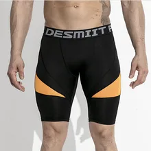 DESMIIT PRO Сжатия Работает Плотно шорты Для мужчин спортивные Фитнес тренажерный зал спортивные шорты Для мужчин s Йога Байкер тренировки Короткие Человек Спортивная