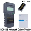 KELUSHI-Comprobador portátil de red fija (LAN) e inalámbrica SC8108, tester multifunción LCD digital para comprobar el estado de las conexiones RJ45 y el cableado (CAT5) de líneas de datos (internet/teléfono) ► Foto 1/6