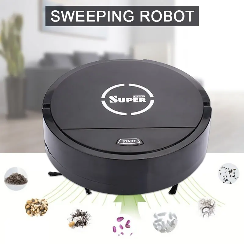 

2019 Drop Shpping Brush Auto Sweeping Robot Smart Vacuum Cleaner Rechargeable Mopping Auto Cleaning Robot for Vacuum Cleaner