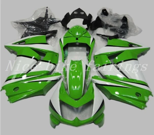 

New Injection ABS Fairing kit for Kawasaki ninja250 2008-2015 EX250 ZX250R 08 09 10 11 12 13 14 15 fairings nice green white
