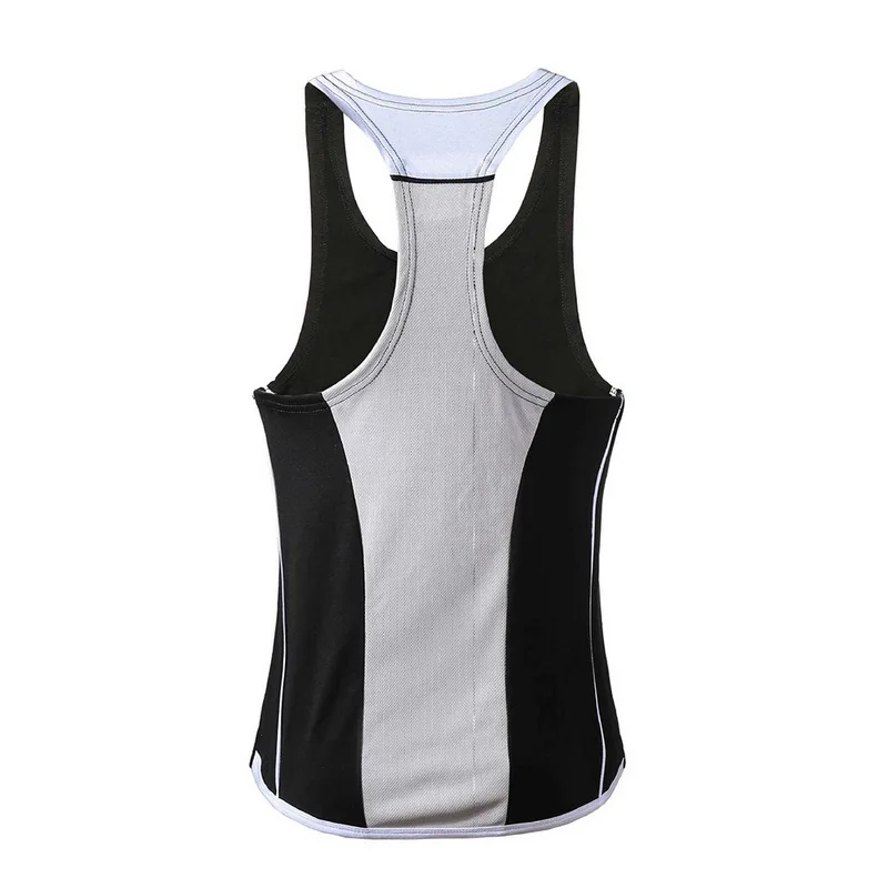 

CALOFE Men Running Vest Patchwork Mens Bodybuilding Stringers Workout Sleeveless Shirt Gym Clothing Fitness Tank Tops