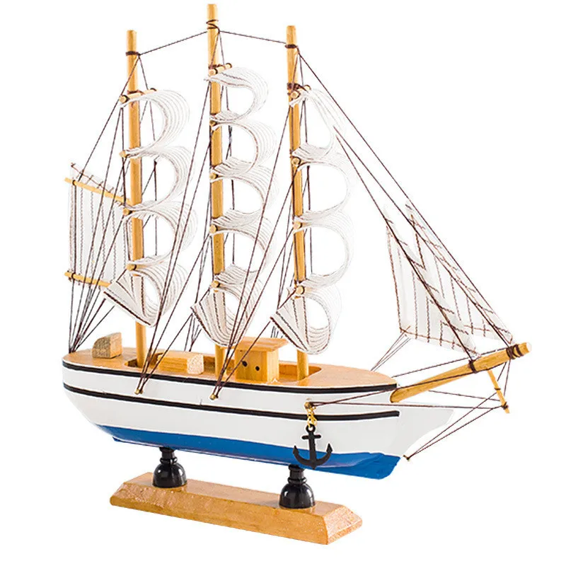 16cm sailing model home accessories smooth sailing ornaments Mediterranean ornaments marine series random color