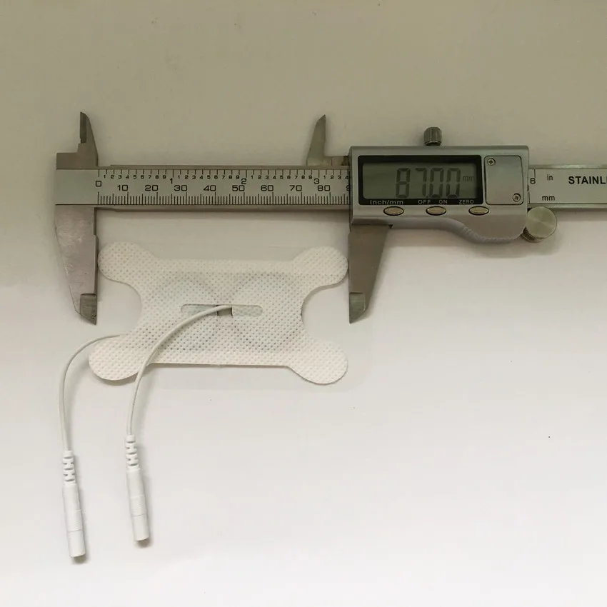 100 шт.(50 пар) белые горла электродные блок электродов колодки с 2,0 мм иглой для восстановление функции глотания