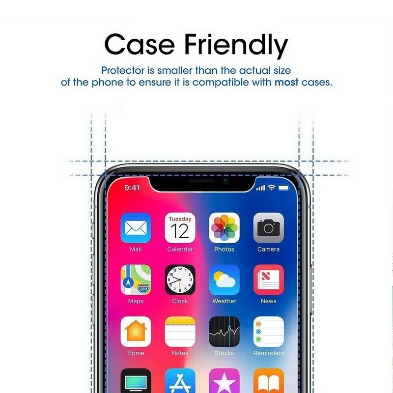 Gehärtetem Glas Für iPhone 11 Pro Max Screen Protector für iPhone X XS Max XR Glas Film für iPhone