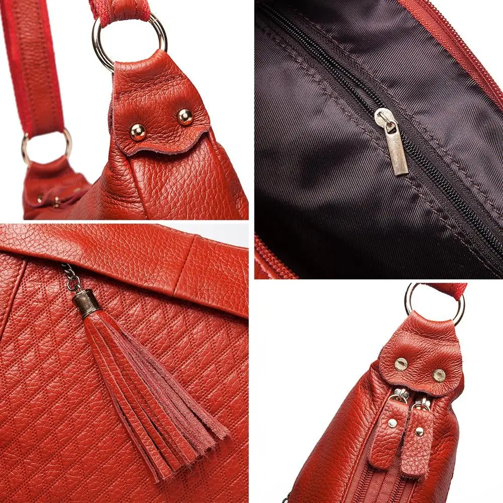 KAVIS genuine leather women shoulder bag female high quality messenger handbag lady designer high qualiity Brand crossbody