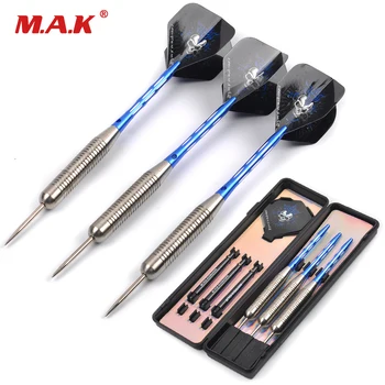 

3pcs Darts 28g Stainless Stell Tip and Marked Aluminum Shaft Darts with Black Skeleton Skull Dart Flight