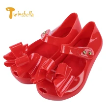 TWINSBELLA 2017 New Summer Fashion Children Shoes Toddler Girls Sandals Kids Girls Jelly Sandals with BowKnot Decoration