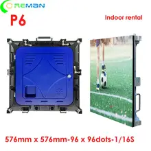 Hd smd p6 шкаф для помещения экранная панель на светодиодах полноцветный рекламный точечный матричный цифровой светодиодный экран