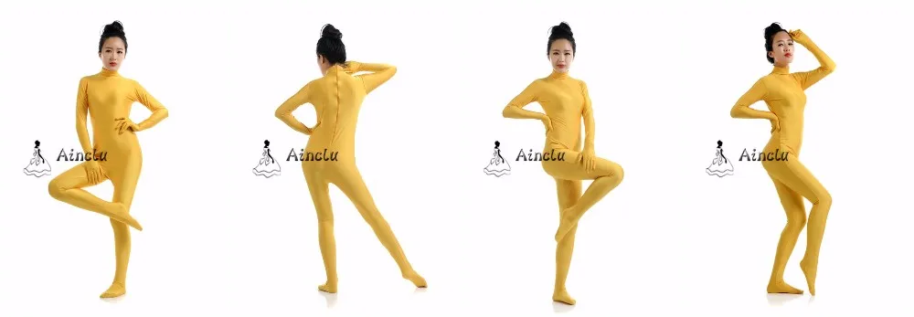 Ainclu Women’s Hoodless Zentai Catsuit Multicolor -Zentai shop online