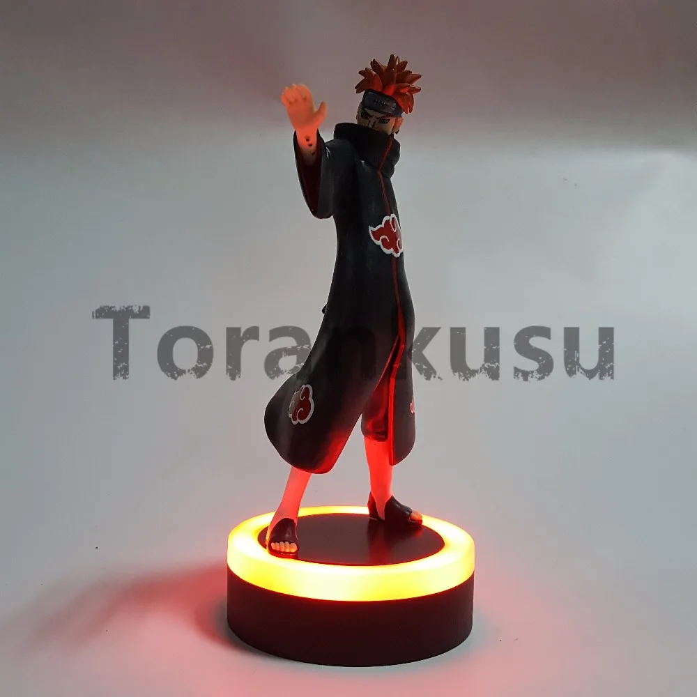 Наруто фигурку боли светодиодный светильник база ПВХ модель игрушки Аниме Uzumaki