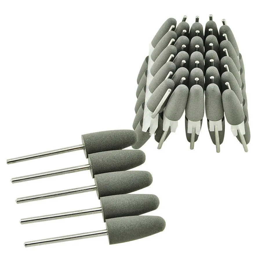 

50pcs Silicone Rubber Dental Polishing polisher grinders nail drill bits for electric manicure and Oral intial polishing Burs